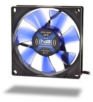 Noiseblocker NB-BlackSilentFan X1 80mm Computer behuizing Ventilator Zwart, Blauw - thumbnail