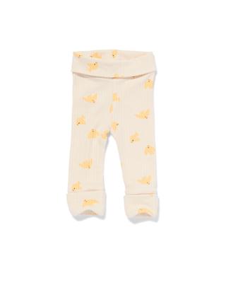 HEMA Newborn Meegroei Legging Rib Met Bamboe Ecru (ecru)