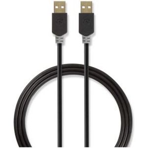 Kabel USB 2.0 | A male - A male | 2,0 m | Antraciet [CCBW60000AT20]