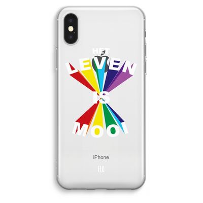 Het Leven Is Mooi: iPhone XS Max Transparant Hoesje