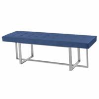 Kruk DKD Home Decor Blauw Polyester Staal (150 x 45 x 45 cm)