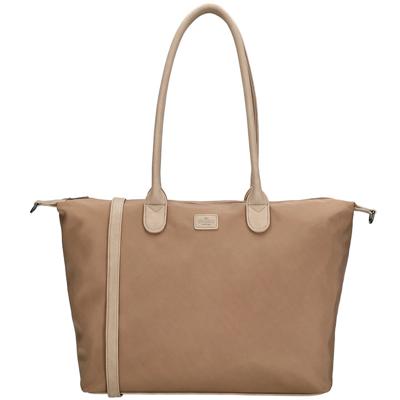 Charm London Handtas / Schoudertas Buckingham Mono 15&apos;&apos; Licht Taupe