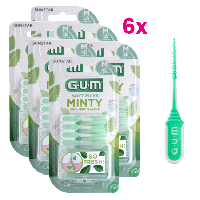 GUM Soft-Picks Comfort Flex Medium Mint - 6 x 40 stuks