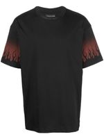 Vision Of Super t-shirt Negative Red Flames - Noir