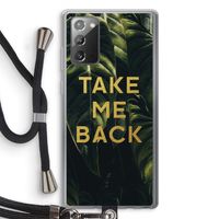 Take me back: Samsung Galaxy Note 20 / Note 20 5G Transparant Hoesje met koord