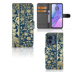 Motorola Edge 40 Hoesje Beige Flowers