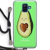 Avocuddle: Samsung Galaxy A6 (2018) Transparant Hoesje met koord