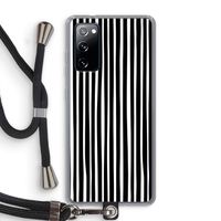Stripes: Samsung Galaxy S20 FE / S20 FE 5G Transparant Hoesje met koord