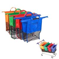 Supermarkt Trolly tassen Non-Woven boodschappentassen draagbare 4 zakken / Set