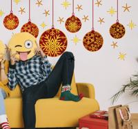 Feestdagen sticker Kerst ornamenten Feestdagen sticker Kerst ornamenten