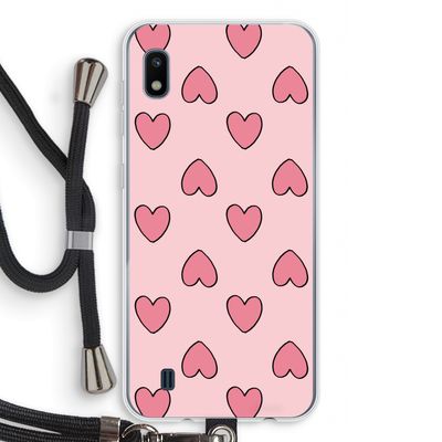 Ondersteboven verliefd: Samsung Galaxy A10 Transparant Hoesje met koord