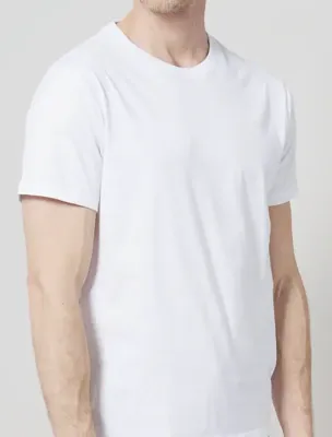 2-pak heren Ondershirts - Grote maten - Ronde hals - Heren T-shirt, wit en zwart