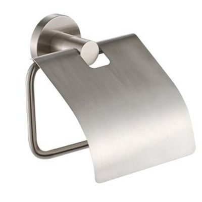 Plieger Vigo closetrolhouder m. klep RVS brushed 4784407
