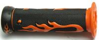 VPARTS Rubber handvat "flame pr. retaining loops orang tnt flame decor, 623nj