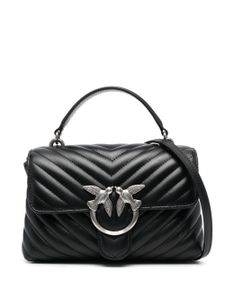 PINKO mini sac porté épaule Lady Love en cuir - Noir