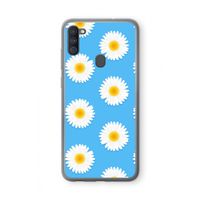 Margrietjes: Samsung Galaxy A11 Transparant Hoesje Margrietjes: Samsung Galaxy A11 Transparant Hoesje