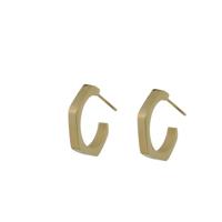 Go Dutch Label Open Creolen Hoekig Goud