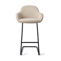 Jesper Home Kushi barkruk H75 Ivory Ivy arch black