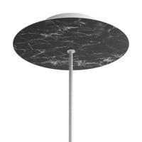 Ronde plafondkap zwart marmerkleur minimalistisch 1 uit 20 cm