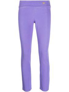 Versace Pre-Owned legging taille-haute à plaque logo (années 2000) - Violet