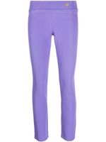 Versace Pre-Owned legging taille-haute à plaque logo (années 2000) - Violet - thumbnail