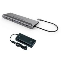 USB-C Metal Low Profile 4K Triple Display Dockingstation with Power Delivery 85W Dockingstation