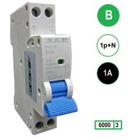 SEP Installatie automaat B01 1polig+n 6kA 18mm breed