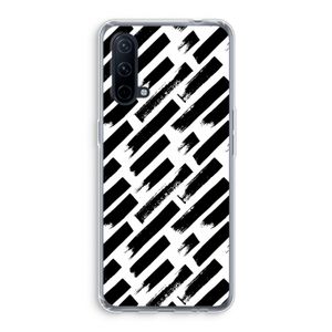 Zwarte vegen: OnePlus Nord CE 5G Transparant Hoesje
