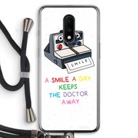 Smile: OnePlus 7 Transparant Hoesje met koord