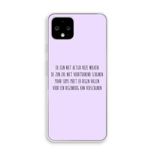 Regenboog: Pixel 4 Transparant Hoesje