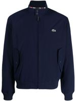 Lacoste logo-embroidered water-repellent jacket - Bleu - thumbnail