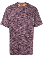 Missoni striped short-sleeve cotton T-shirt - Bleu - thumbnail