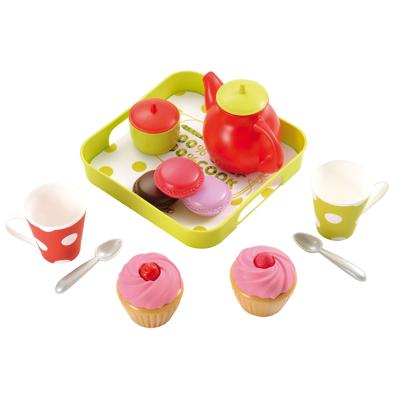Ecoiffier 100 chef theeset met dienblad