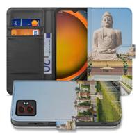 Samsung Galaxy Xcover 7 Pro | Bookcase | Hoesje Boeddha Goud Blauw Luxe