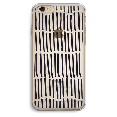 Moroccan stripes: iPhone 6 Plus / 6S Plus Transparant Hoesje