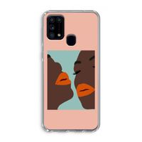 Orange lips: Samsung Galaxy M31 Transparant Hoesje