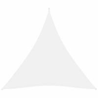 vidaXL Zonnescherm driehoekig 5x5x5 m oxford stof wit - thumbnail
