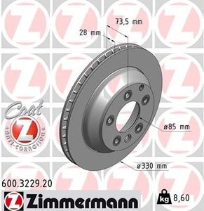 Remschijf Coat Z 600322920