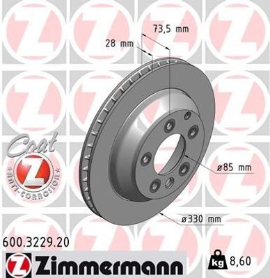 Remschijf Coat Z 600322920