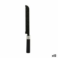 Gekarteld mes Kinvara KT11-5604M07 Roestvrij staal Polypropyleen 3,5 x 2 x 33 cm Marmer (12 Stuks)