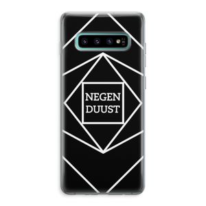 Negenduust geometrisch: Samsung Galaxy S10 Plus Transparant Hoesje