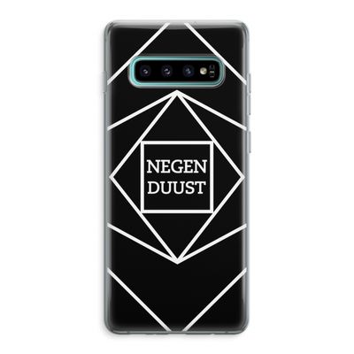 Negenduust geometrisch: Samsung Galaxy S10 Plus Transparant Hoesje