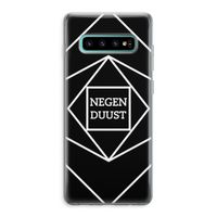 Negenduust geometrisch: Samsung Galaxy S10 Plus Transparant Hoesje