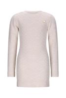 Le Chic winter jurk meisjes - wit - Saknita - gebreid