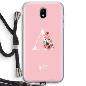 Pink Bouquet: Samsung Galaxy J5 (2017) Transparant Hoesje met koord