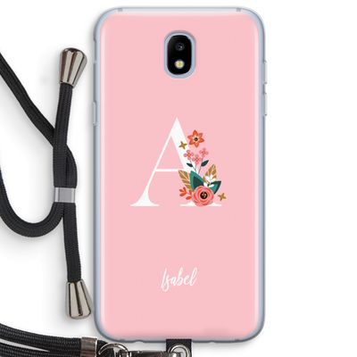 Pink Bouquet: Samsung Galaxy J5 (2017) Transparant Hoesje met koord