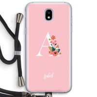 Pink Bouquet: Samsung Galaxy J5 (2017) Transparant Hoesje met koord