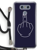 F**k U: LG G6 Transparant Hoesje met koord