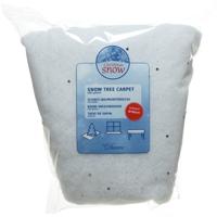 Kerstboomrok - wit - glitter - D100 cm - polyester - kerstboomkleed - boomkleed
