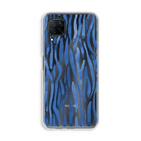 Blauwe nerven: Huawei P40 Lite Transparant Hoesje